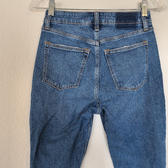 Abercrombie & Fitch Curve Love The Skinny High Rise Distressed Jeans Size 25 - Picture 7 of 10
